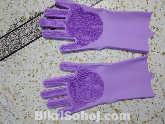 Silicone rubber Dish Washing Gloves